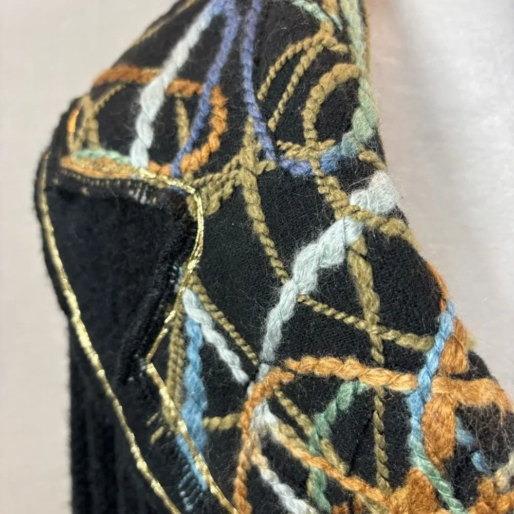 Brand new without Tags Sioni‎ Wool Mohair Blend Wide Collar Cardigan Size Small - Picture 9 of 12